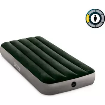 Надувной матрас Intex Downy Airbed 76х191х25см встр. ножной насос, 64760