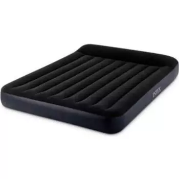 Надувной матрас Intex Pillow Rest Classic Bed Fiber-Tech 137х191х25см с подголовником, встр.насос 220В, 64148