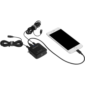 Микрофон петличный двухканальный BOYA BY-DM20
