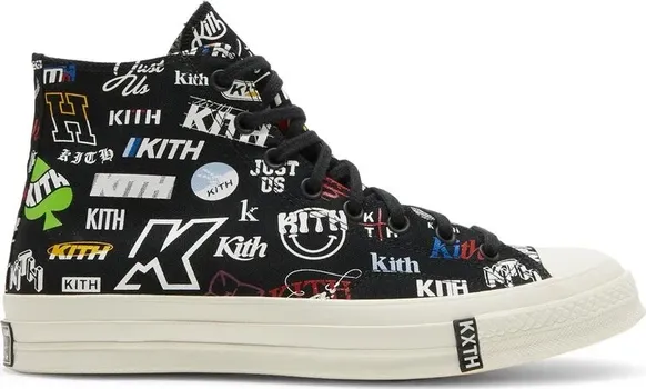 Кроссовки Converse Kith x Chuck 70 High 10th Anniversary - Black, черный