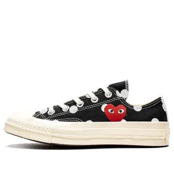 Кроссовки x comme des garcons chuck 70 low 'black polka dot' Converse, черный