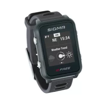 Часы спортивные SIGMA SPORT iD. FREE серые. 6 предустановленных видов тренировок: бег, велосипед, плавание, 24100