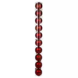 Набор елочных подвесных игрушек Golden art 8 см 10 шт