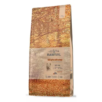Rawival Wild Gifts with Wings сухой корм для собак карликовых и малых пород, с уткой и фазаном повседневный супер премиум с клетчаткой для взрослых с фазаном для всех пород мешок Импортный корм 1 уп. х 1 шт. х 7.5 кг