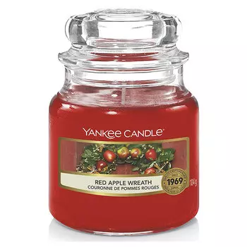 Свеча малая Yankee Candle Венок из красных яблок