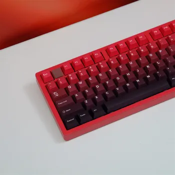 147 клавиш Lucky PBT колпачки для клавиш градиентные красные колпачки для клавиш Вишневый профиль Сублимация для переключателей MX игровая механическая клавиатура