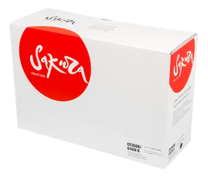 Картридж лазерный Sakura SACF360X/040HBK (508X/040HBK/CF360X/0461C001), черный, 12500 страниц, совместимый для CLJE M552d/M553n/553x/553dn; i-SENSYS LBP-710/712