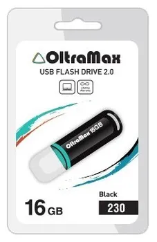 Флешка 16Gb USB 2.0 OltraMax 230, черный (OM-16GB-230-Black)