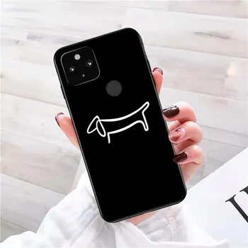 Милый мультяшный чехол для телефона с изображением таксы для Google Pixel 7 Pro 7 6 Pro 6A 5A 4A 3A Pixel 4 XL Pixel 5 6 4 3 XL 3A XL 2 XL Google Pixel 2