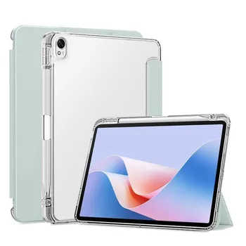 Чехол для НОВОГО Huawei Matepad11.5S TGR-W10 2024 года с держателем для карандаша Мягкая задняя часть из ТПУ Matepad11.5S 11,5-дюймовый чехол для режима сна/пробуждения Matepad 11.5S 2024 темно-серого