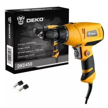 Дрель-шуруповерт сетевая Deko DKD450 063-4280