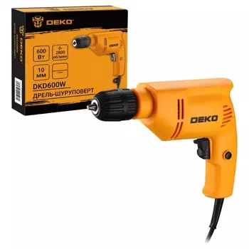 Дрель-шуруповерт сетевая Deko DKD600W 063-4181