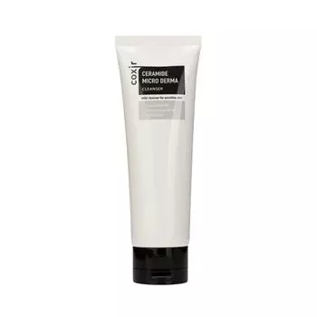 пенка для умывания с керамидами coxir ceramide micro derma cleanser
