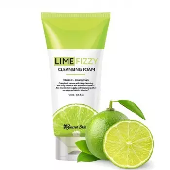 пенка для умывания secret skin lime fizzy cleansing foam