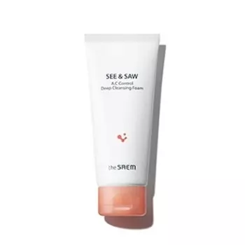 пенка контроль чистоты и жирности the saem see &amp; saw ac control deep cleansing foam