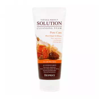 пенка-скраб для умывания бурый сахар deoproce natural perfect cleansing foam pore care