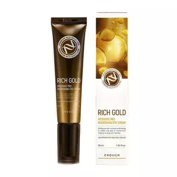 питательный крем для век с золотом enough rich gold intensive pro nourishing eye cream