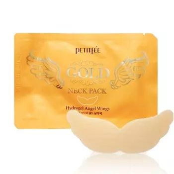 патч для области шеи гидрогелевый petitfee gold neck pack