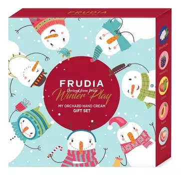 подарочный набор кремов для рук зимняя коллекция frudia winter play my orchard hand cream gift set