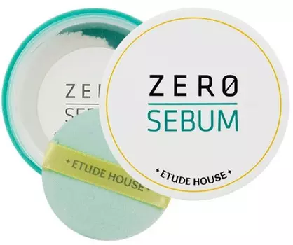 пудра матирующая рассыпчатая против жирного блеска etude house zero sebum drying powder