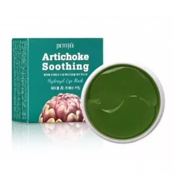 патчи для глаз гидрогелевые с артишоком petitfee artichoke soothing hydrogel eye mask