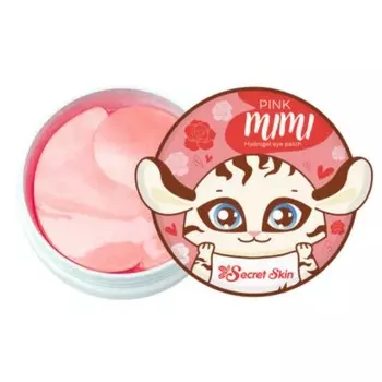 патчи для глаз гидрогелевые с экстрактом дамасской розы secret skin pink mimi hydrogel eye patch