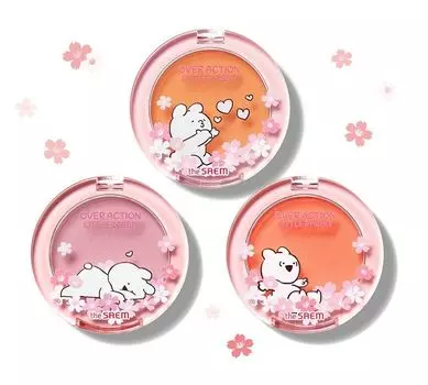 румяна the saem over action little rabbit saemmul single blusher