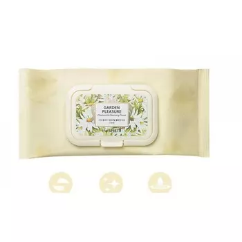салфетки очищающие the saem garden pleasure chamomile cleansing tissue