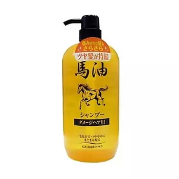 шампунь для поврежденных волос junlove horse oil shampoo