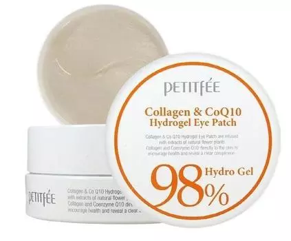 патчи для глаз с коэнзимом petitfee collagen &amp; co q10 hydrogel eye patch