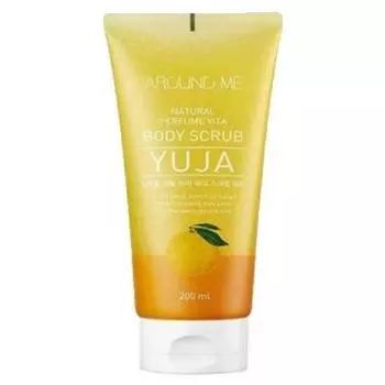 скраб для тела welcos around me natural perfume vita body scrub yuja