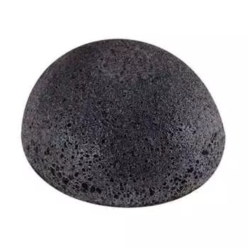 спонж конняку the saem 100% charcoal jelly cleansing puff