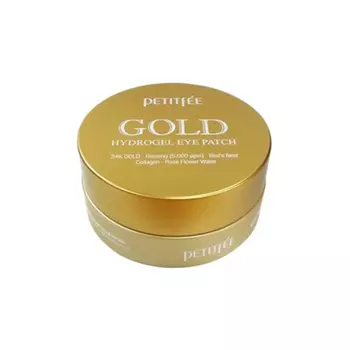 патчи гидрогелевые для кожи вокруг глаз с золотом petitfee gold hydrogel eye patch