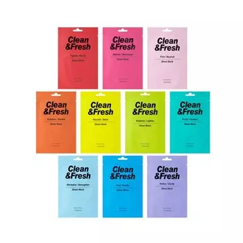 тканевая маска для лица eunyul clean &amp; fresh sheet mask