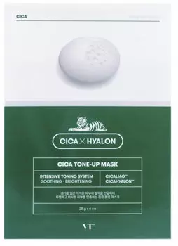 тканевая маска для выравнивания тона vt cosmetics cica tone-up mask