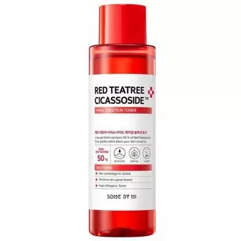тонер с экстрактом красного чайного дерева some by mi red teatree cicassoside derma solution toner