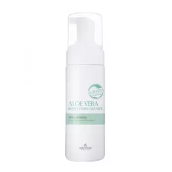пенка для лица с экстрактом алоэ the skin house aloe vera bubble foam cleanser