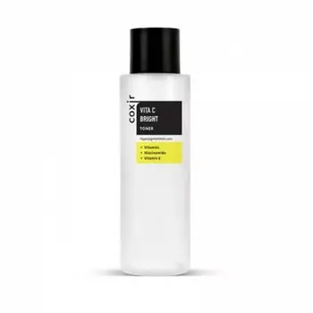 тонер выравнивающий тон кожи с витамином с coxir vita c bright toner