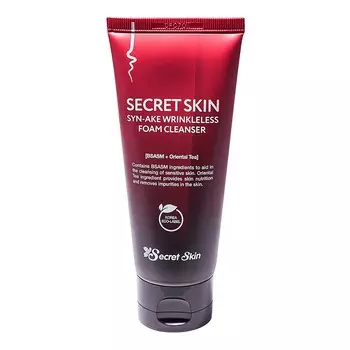 пенка для умывания антивозрастная secret skin syn-ake wrinkleless foam cleanser