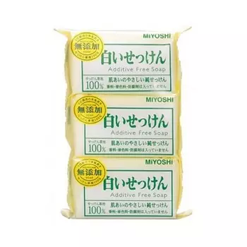 туалетное мыло с натуральными компонентами miyoshi additive free soap