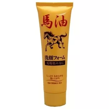 пенка для умывания для очень сухой кожи junlove horse oil facial foam
