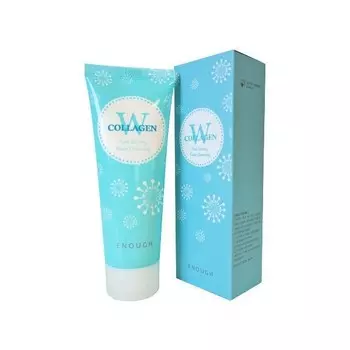 пенка для умывания enough w collagen pure shining foam cleansing