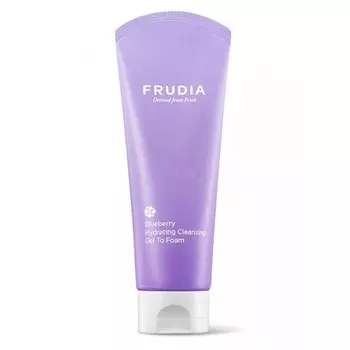 увлажняющая пенка для умывания с черникой frudia blueberry hydrating cleansing gel to foam