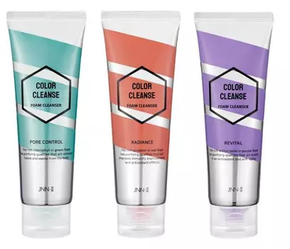 пенка для умывания jungnani jnn-ii color cleanse foam cleanser