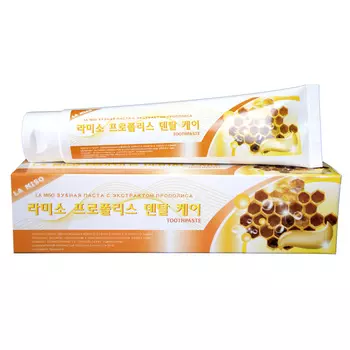 зубная паста с экстрактом прополиса la miso propolis dental care toothpaste
