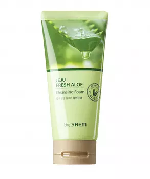 пенка для умывания с алоэ the saem jeju fresh aloe cleansing foam
