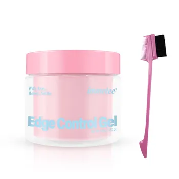 4-цветный 100 г воск для волос Edge Control Shaping увлажняющий гель для волос с кисточкой зелёный