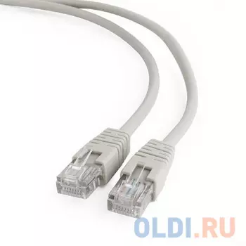 Патч-корд UTP Gembird/Cablexpert 5e, 10м, литой, многожильный, серый (PP12-10M)