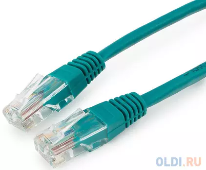 Патч-корд 5E категории UTP 0.25м зеленый