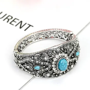 SUNSPICEMS винтажный роскошный женский браслет серый